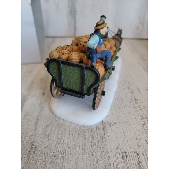 Dept 56 56591 Harvest Pumpkin Wagon Heritage village xmas accessory - Picture 8 of 10